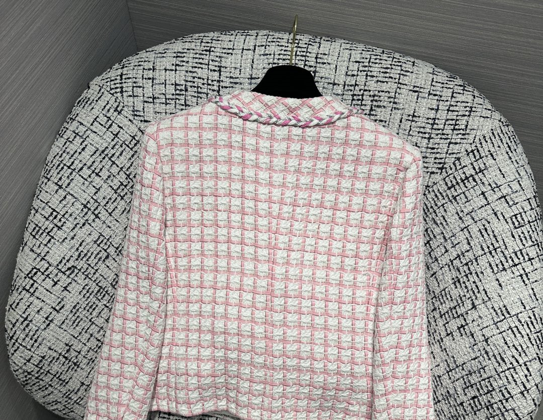 Chan home New 2023 spring Women' brand jacket Fashion top-grade autumn winter Chains LOGO tweed coat Leisure Spring Coats cardigan birthday Mother' Day Gift, Pink
Chan home New 2023 spring Women' brand jacket Fashion top-grade autumn winter Chains LOGO tweed coat Leisure Spring Coats cardigan birthday Mother' Day Gift, Pink