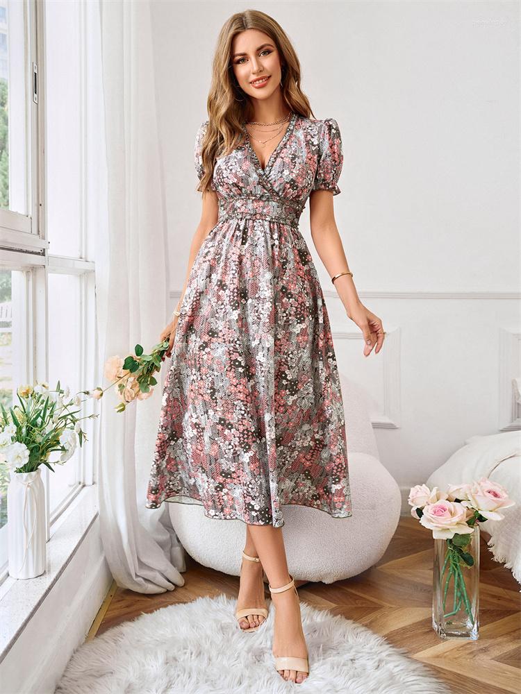 Casual Dresses 2023 Summer Dress Flare Short Sleeve V Neck Slim Print Seaside Beach Streetwear Pleated High Quality Clothing, Light blue
Casual Dresses 2023 Summer Dress Flare Short Sleeve V Neck Slim Print Seaside Beach Streetwear Pleated High Quality Clothing, Light blue