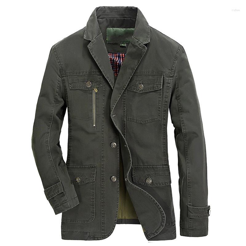 Men's Suits Military Blazer Cotton Jacket Men Casual Slim Single Breasted Luxury Suit Coat Multi-Pocket Bomber Flight Army Cargo Clothes, Black-2
Men's Suits Military Blazer Cotton Jacket Men Casual Slim Single Breasted Luxury Suit Coat Multi-Pocket Bomber Flight Army Cargo Clothes, Black-2