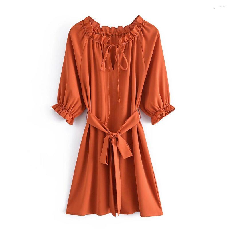 Party Dresses 2023 Women Orange Pleated Dress Slash Neck Short Sleeve Ladies Mini
Party Dresses 2023 Women Orange Pleated Dress Slash Neck Short Sleeve Ladies Mini