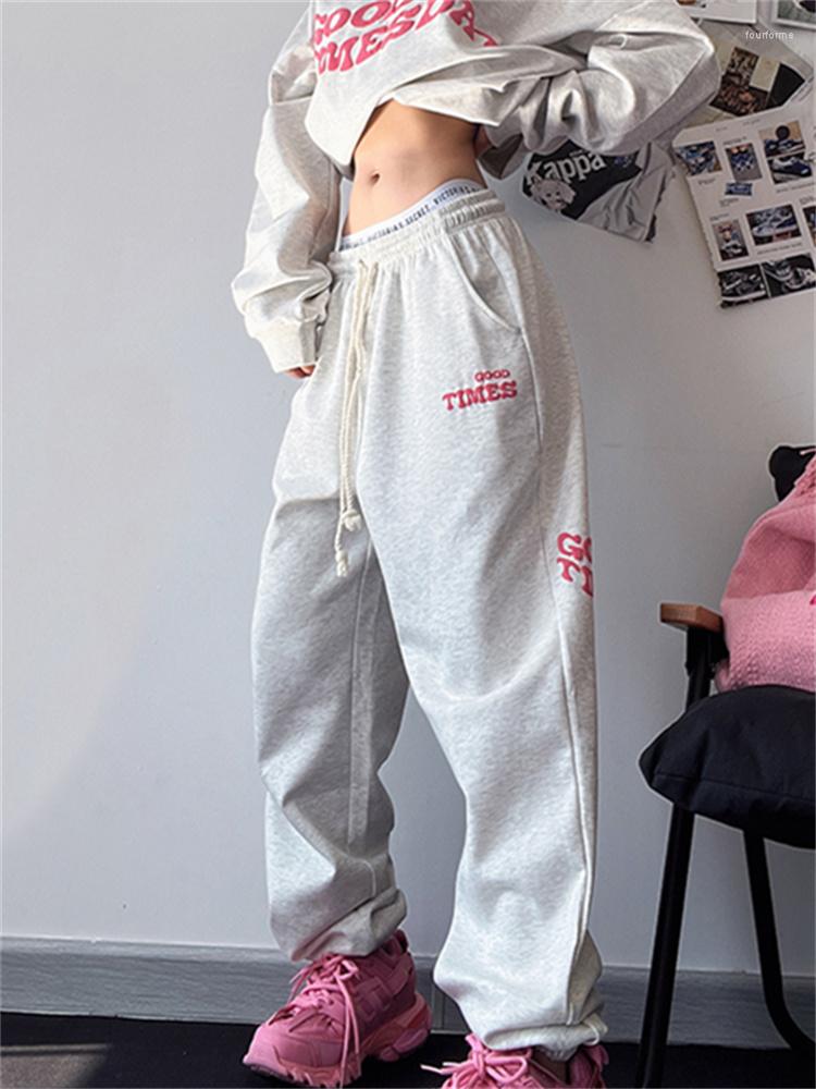 Women' Pants QWEEK Y2K Letter Print Gray Jogging Sweatpants Women Oversized Korean Fashion Wide Leg Sports Kpop Hip Hop Baggy Trousers, Gray thin
Women' Pants QWEEK Y2K Letter Print Gray Jogging Sweatpants Women Oversized Korean Fashion Wide Leg Sports Kpop Hip Hop Baggy Trousers, Gray thin