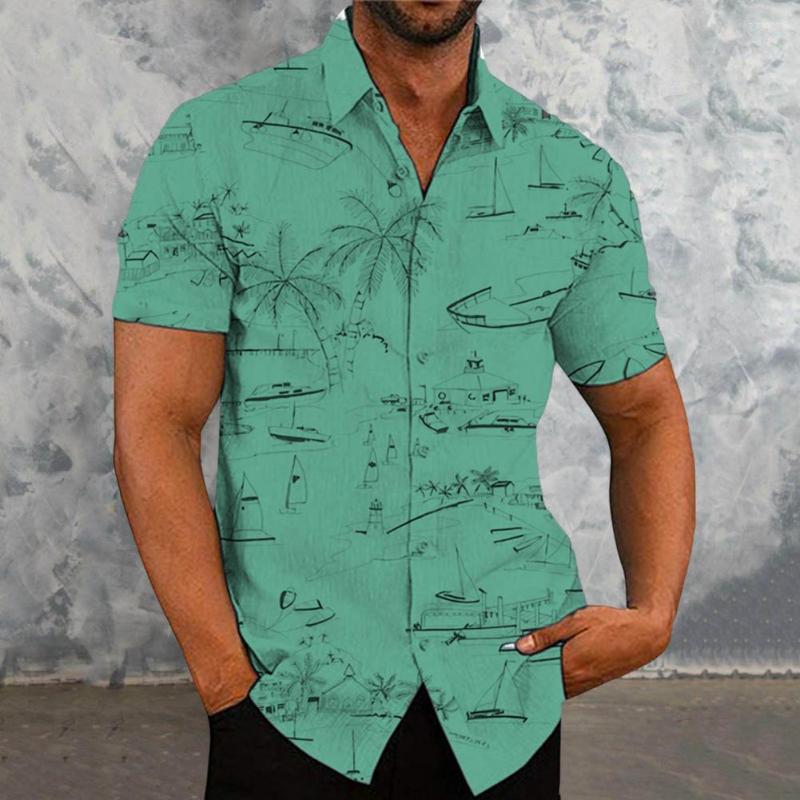 Men's Casual Shirts Chic Men Shirt Breathable Male V Neck Summer Beach Top Menswear, Brown
Men's Casual Shirts Chic Men Shirt Breathable Male V Neck Summer Beach Top Menswear, Brown