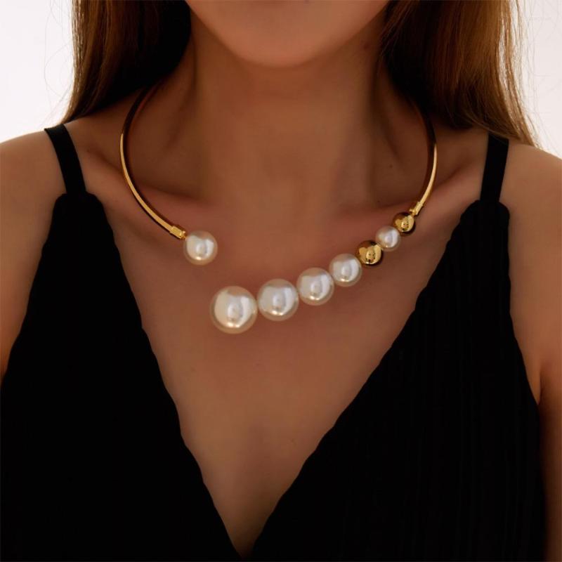 Chains Fashion Elegant Pearl Torques Simulated Choker Necklace Clavicle Link Chain Neck Jewelry
Chains Fashion Elegant Pearl Torques Simulated Choker Necklace Clavicle Link Chain Neck Jewelry