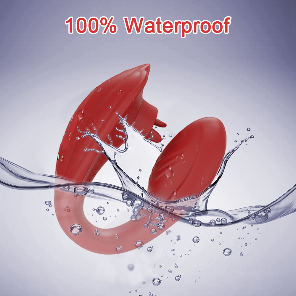 Vibrators Remote Control Butterfly Vibrator for Couples with Tongue Licking Wireless Clitoris Stimulator Sex Toys Adult Goods for Women 230413