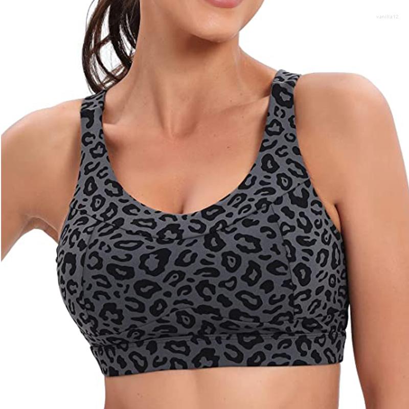 Yoga Outfit Women Sports Bras Leopard Print Crop Top High Impact Shockproof Bra Solid Workout Push Up Bralette Running Clothes, Pink
Yoga Outfit Women Sports Bras Leopard Print Crop Top High Impact Shockproof Bra Solid Workout Push Up Bralette Running Clothes, Pink