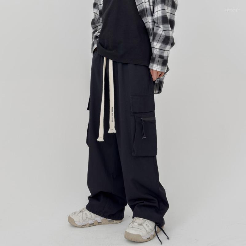 Men's Pants Cotton Cargo Men Fashion Pocket Casual Japanese Streetwear Hip-hop Loose Straight Wide Leg Mens Trousers, Black
Men's Pants Cotton Cargo Men Fashion Pocket Casual Japanese Streetwear Hip-hop Loose Straight Wide Leg Mens Trousers, Black