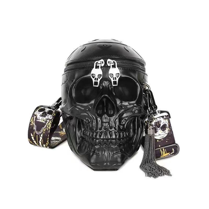 Evening Bags 3D Funny Skeleton Head Black Shoulder Crossbody Messenger Bag Women Street Satchel Package Skull Gothic Punk Girl Bag 230413, Separate
Evening Bags 3D Funny Skeleton Head Black Shoulder Crossbody Messenger Bag Women Street Satchel Package Skull Gothic Punk Girl Bag 230413, Separate