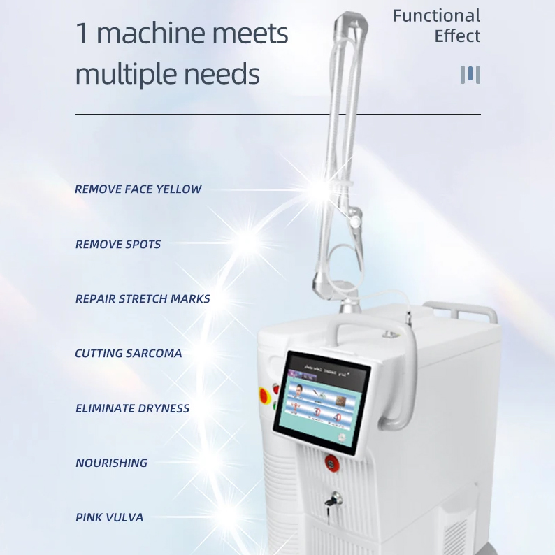 10600nm Non-invasive CO2 Fractional Laser Dot Matrix Skin Problem Repairing Resurfacing Stretch Marks Removal Intimate Area Care Sensitivity Enhance M