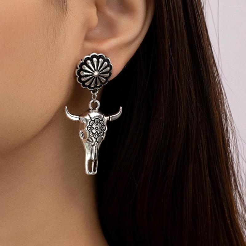 Dangle Earrings Vintage Steer Head & Floral Concho Bulls Skull Rodeo Fashion Cowgirl Western Jewelry Gift For Cow Lovers
Dangle Earrings Vintage Steer Head & Floral Concho Bulls Skull Rodeo Fashion Cowgirl Western Jewelry Gift For Cow Lovers