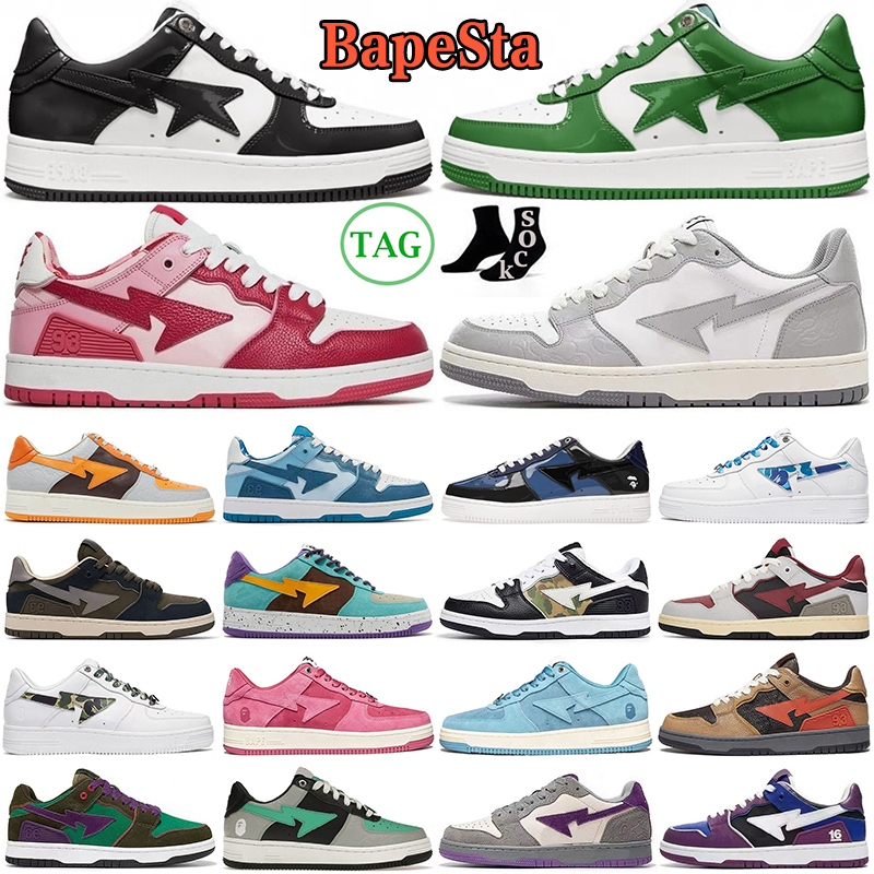 

bapesta bapestas sta running shoes for men women Sk8 Low Men Women Black White Pastel Green Blue Suede Pink Camo Combo Mens Womens Trainers Designer Sports Sneakers, University blue