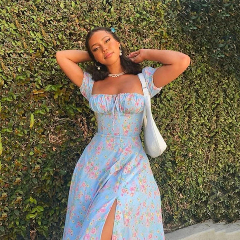 Casual Dresses Dresses for Women Puff Sleeve Floral Print for Women Robe Femme Summer Long Dress230413, Flower pink
Casual Dresses Dresses for Women Puff Sleeve Floral Print for Women Robe Femme Summer Long Dress230413, Flower pink