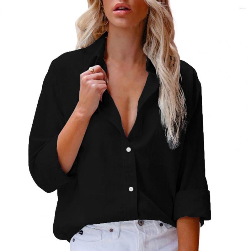 Women' Blouses Women Blouse Thin Office Shirt Full Sleeves Relaxed Fit Buttons Single Breasted, White
Women' Blouses Women Blouse Thin Office Shirt Full Sleeves Relaxed Fit Buttons Single Breasted, White