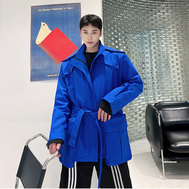 Men's Trench Coats Men Korean Casual Streetwear Fashion Belt Windbreak Coat Outerwear Net Celebrity Male Loose Commute Jacket Overcoat 230413, 6286 blue
Men's Trench Coats Men Korean Casual Streetwear Fashion Belt Windbreak Coat Outerwear Net Celebrity Male Loose Commute Jacket Overcoat 230413, 6286 blue
