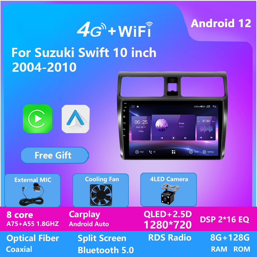 Car Video Dvd Player for Suzuki SWIFT 2004-2010 Screen Dashboard Replacement Android GPS Navigation dsp 10 INCH
Car Video Dvd Player for Suzuki SWIFT 2004-2010 Screen Dashboard Replacement Android GPS Navigation dsp 10 INCH
