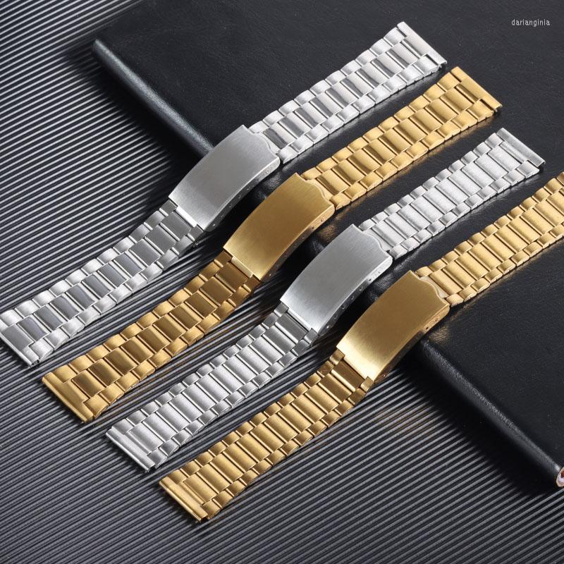 Watch Bands 12mm 14mm 18mm 20mm Stainless Steel Strap For Men Sport Bracelet Replacment Wrist Band Accessories Silver Gold
Watch Bands 12mm 14mm 18mm 20mm Stainless Steel Strap For Men Sport Bracelet Replacment Wrist Band Accessories Silver Gold
