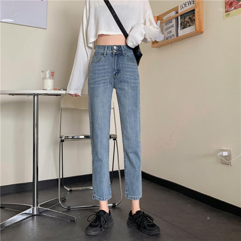 Women's Jeans N3507 Slit Fashion High Waist Slim Straight Pants Nine Points Cigarette, Green
Women's Jeans N3507 Slit Fashion High Waist Slim Straight Pants Nine Points Cigarette, Green