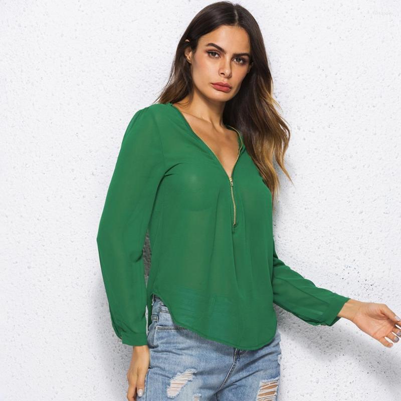 Women' Blouses 2023 Summer Women Fashion Sexy Deep V Neck Long Sleeve Zipper Casual Solid Blouse Femininas Tops 6 Color Female Clothing XL, White
Women' Blouses 2023 Summer Women Fashion Sexy Deep V Neck Long Sleeve Zipper Casual Solid Blouse Femininas Tops 6 Color Female Clothing XL, White