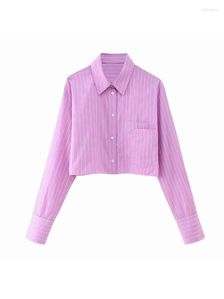 Women's Blouses Nlzgmsj Women Elegant Striped Cropped Blouse Female Turn Down Collar Long Sleeve Short Shirt 2023 Spring Office Ldies, Picture shown
Women's Blouses Nlzgmsj Women Elegant Striped Cropped Blouse Female Turn Down Collar Long Sleeve Short Shirt 2023 Spring Office Ldies, Picture shown