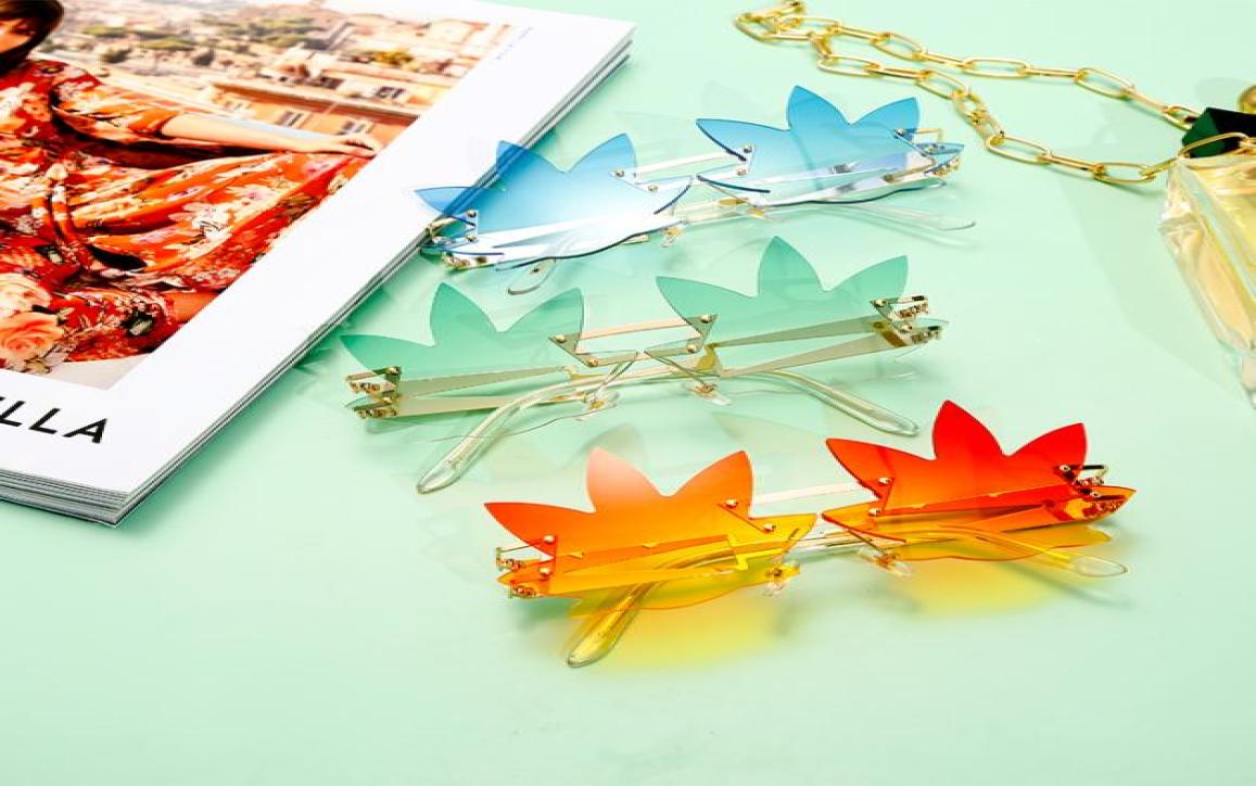2020 Newest Maple Leaf Fashion Sunglasses For Women Stylish Designer Ladies Sun Glasses Rimless Party Shades UV400 Eyewear9847425
2020 Newest Maple Leaf Fashion Sunglasses For Women Stylish Designer Ladies Sun Glasses Rimless Party Shades UV400 Eyewear9847425