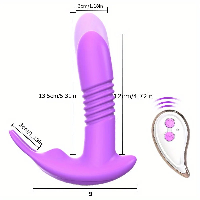 Vibrators Rotating Vibrator Thrusting Dildos Telescopic Vibration Remote Vagina G Spot Massage Clitoris Stimulator Sex Toys For Women 231113