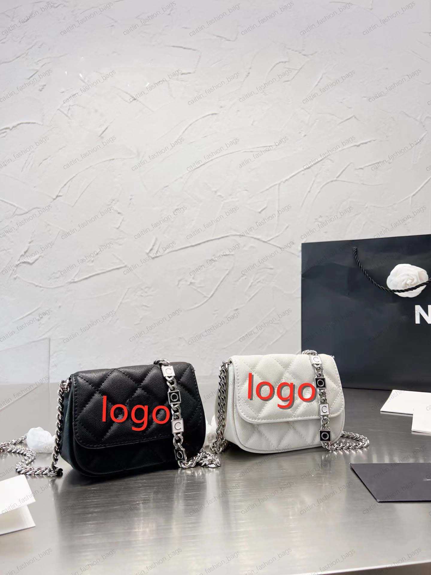 2023 New Designer Bag One Shoulder Bag Women's Mini Clamshell Caviar Leather Calfskin Gold Metal Chain Chain Crossbody Bag Purse, Black8
2023 New Designer Bag One Shoulder Bag Women's Mini Clamshell Caviar Leather Calfskin Gold Metal Chain Chain Crossbody Bag Purse, Black8