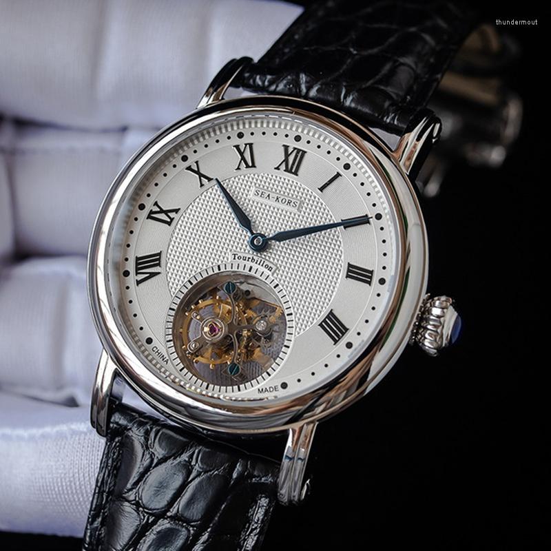 Wristwatches Sugess Flying Tourbillon Mechanical Mens Watch Seagul Movement ST8000 Sapphire Wrist For Men Casual Fashion, B blue
Wristwatches Sugess Flying Tourbillon Mechanical Mens Watch Seagul Movement ST8000 Sapphire Wrist For Men Casual Fashion, B blue