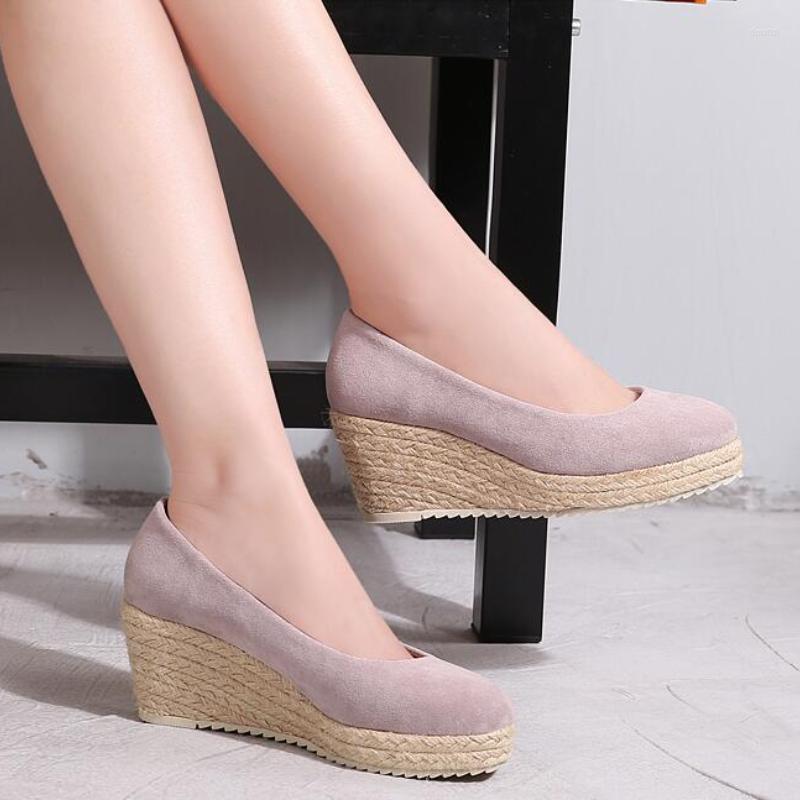 Dress Shoes RYAMAG Espadrilles Women Wedges High Heels Elegant Ladies Party Brand Pumps Wedge Heel 7cm Big Size 42 A3545, Pink
Dress Shoes RYAMAG Espadrilles Women Wedges High Heels Elegant Ladies Party Brand Pumps Wedge Heel 7cm Big Size 42 A3545, Pink