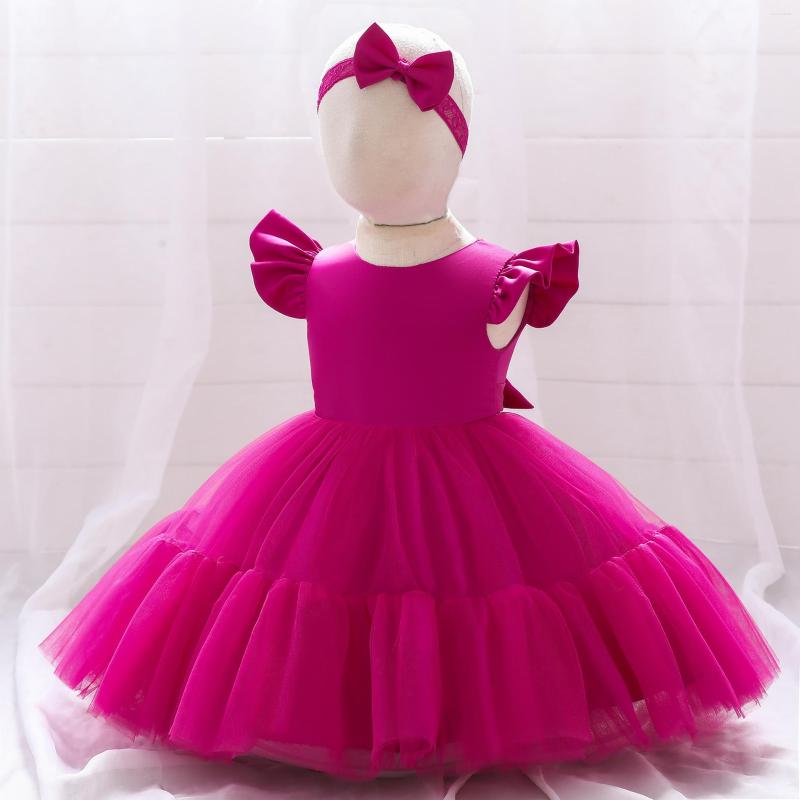 Girl Dresses Flying Sleeve Tutu Princess Dress For Birthday Full Moon Christening Costume Toddler Elegant Wedding Baby Clothes, White
Girl Dresses Flying Sleeve Tutu Princess Dress For Birthday Full Moon Christening Costume Toddler Elegant Wedding Baby Clothes, White