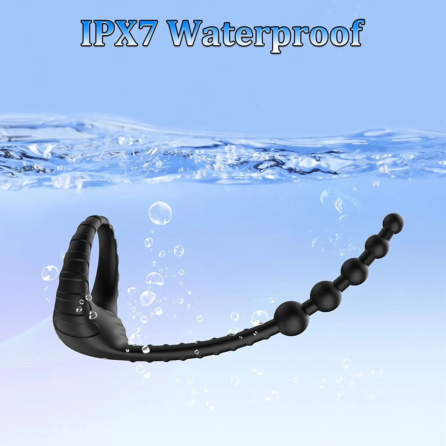 Vibrators Remote Control Prostate Vibrator Cockring Sex Toys for Men Masturbator Anal Beads Butt Plug Penis Ring Sexy Accessories 231113