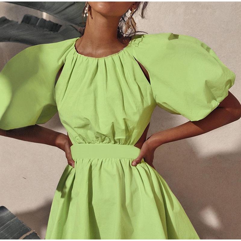 Party Dresses Elegant Puff Sleeve Summer Shirt Dress Female Green Zipper Sweet Fashion Vintage Sexy Backless Casual VestidosParty
Party Dresses Elegant Puff Sleeve Summer Shirt Dress Female Green Zipper Sweet Fashion Vintage Sexy Backless Casual VestidosParty
