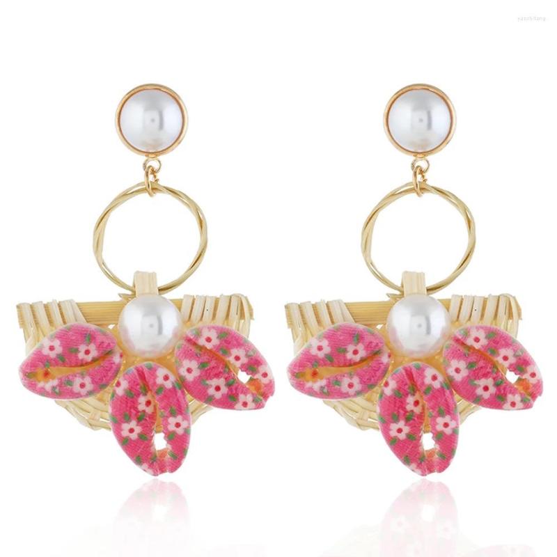 Dangle Earrings Bohemian Sea Shell Drop Women Gold Color Big Rattan Pearl Round Pendant Summer Party Jewelry Gift
Dangle Earrings Bohemian Sea Shell Drop Women Gold Color Big Rattan Pearl Round Pendant Summer Party Jewelry Gift