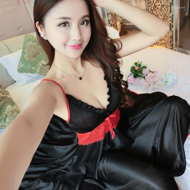 Women's Sleepwear Deep V Neck Women Satin Nightgown Sexy Lace Strap Spaghetti Ladies Silk Nightwear Sleep Wear Night Gown Lingerie Dress, Style 01
Women's Sleepwear Deep V Neck Women Satin Nightgown Sexy Lace Strap Spaghetti Ladies Silk Nightwear Sleep Wear Night Gown Lingerie Dress, Style 01