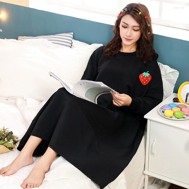 Women's Sleepwear Fruits Cotton Summer Nightdress Loose Sleepskirt For Lady Girl Sleepdress Home Wear Spring Long Sleeve Women Nightgown, Purple
Women's Sleepwear Fruits Cotton Summer Nightdress Loose Sleepskirt For Lady Girl Sleepdress Home Wear Spring Long Sleeve Women Nightgown, Purple