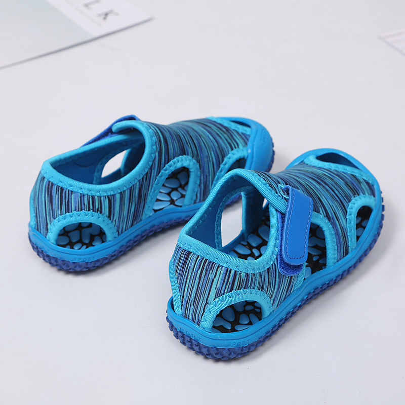 Sandals Summer Baby Girls Boys Children Beach Soft Bottom Non slip Infant Shoes Kids Outdoor Anti collision 230412