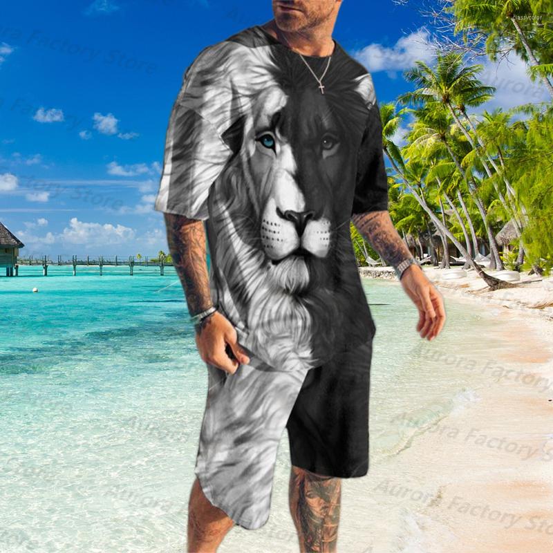 Men's Tracksuits Summer Men's Sets Clothing Two Piece Outfit Of Sportswear T-shirt Shorts Set Mens Suits 3D Lion Tees Outfits, 1(5)
Men's Tracksuits Summer Men's Sets Clothing Two Piece Outfit Of Sportswear T-shirt Shorts Set Mens Suits 3D Lion Tees Outfits, 1(5)
