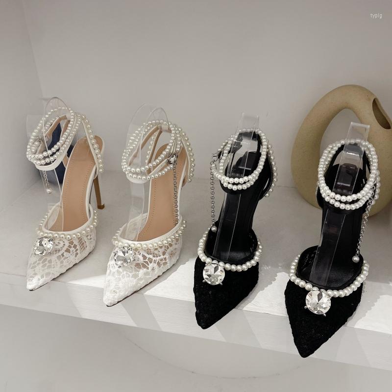 Sandals Sexy Pointed Toe Rhinestone String Bead Pumps Women Crystal Ankle Strap High Heels Temperament Princess Women's Shoes, Black
Sandals Sexy Pointed Toe Rhinestone String Bead Pumps Women Crystal Ankle Strap High Heels Temperament Princess Women's Shoes, Black