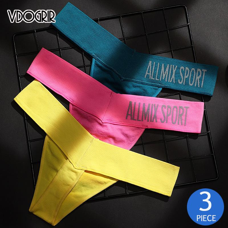 Women's Panties VDOGRIR 3Pcs/lot Sexy Sport T-Back Underwear Seamless Thongs Woman Cotton Letter G-String Solid Female Set Tanga, Set 10
Women's Panties VDOGRIR 3Pcs/lot Sexy Sport T-Back Underwear Seamless Thongs Woman Cotton Letter G-String Solid Female Set Tanga, Set 10