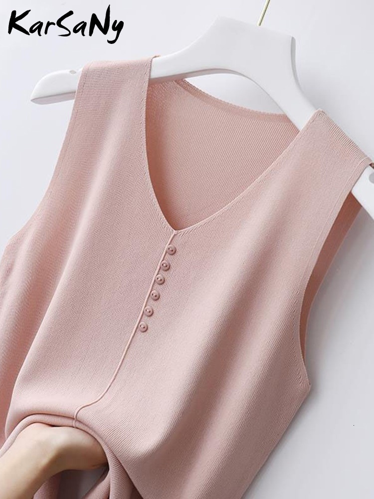Camisoles Tanks KarSaNy Thin Knitted Ice Silk Tank Top Women Summer Pink Camisoles Femme V-neck Sleeveless Tops For Women Tanks White 230413
Camisoles Tanks KarSaNy Thin Knitted Ice Silk Tank Top Women Summer Pink Camisoles Femme V-neck Sleeveless Tops For Women Tanks White 230413