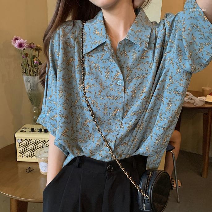 Women' Blouses EBAIHUI Shirts For Women Vintage Summer Turn Down Collar Print BF Style Feminine Cozy Simple Chiffon Shirt Tops, As the picture
Women' Blouses EBAIHUI Shirts For Women Vintage Summer Turn Down Collar Print BF Style Feminine Cozy Simple Chiffon Shirt Tops, As the picture