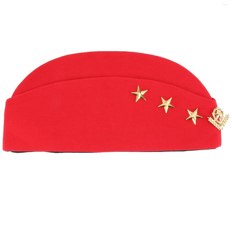 Berets 1pcs Beret Hat Wheat Creative Three Stars Cap Sailor Dance For Performance Square, Red
Berets 1pcs Beret Hat Wheat Creative Three Stars Cap Sailor Dance For Performance Square, Red
