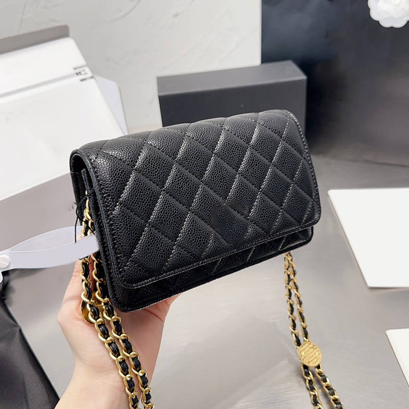 22P Womens Designer Coin Woc Wallet Bags Caviar Leather With Gold Metal Hardware Matelasse Chain Crossbody Shoulder Handbags Card Holder Multi Pochette Purse 19CM, Box
22P Womens Designer Coin Woc Wallet Bags Caviar Leather With Gold Metal Hardware Matelasse Chain Crossbody Shoulder Handbags Card Holder Multi Pochette Purse 19CM, Box