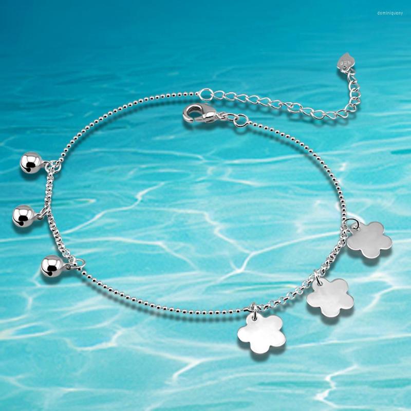Anklets Sweet Bell Anklet 925 Sterling Silver Snowflake Women Exquisite Beautiful Foot Ornaments Party Birthday Gifts
Anklets Sweet Bell Anklet 925 Sterling Silver Snowflake Women Exquisite Beautiful Foot Ornaments Party Birthday Gifts