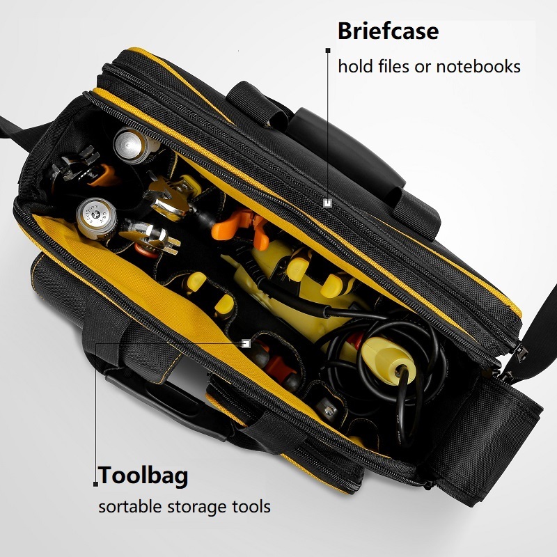 Tool Bag Organizer Tool Bag Equipment for Electrician Toolbox Motorcycle Backpack Pouch Bags Heavy Duty Tools Waist Wheel Electricians 230413