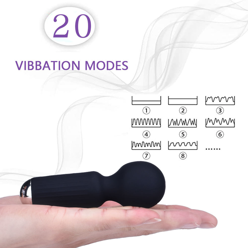 Vibrators Magic Powerful Handheld Clit Clitoris Stimulation Adult Personal Silicone Sex Toy Mini Cute Av Wand Massager for Women Female 230413