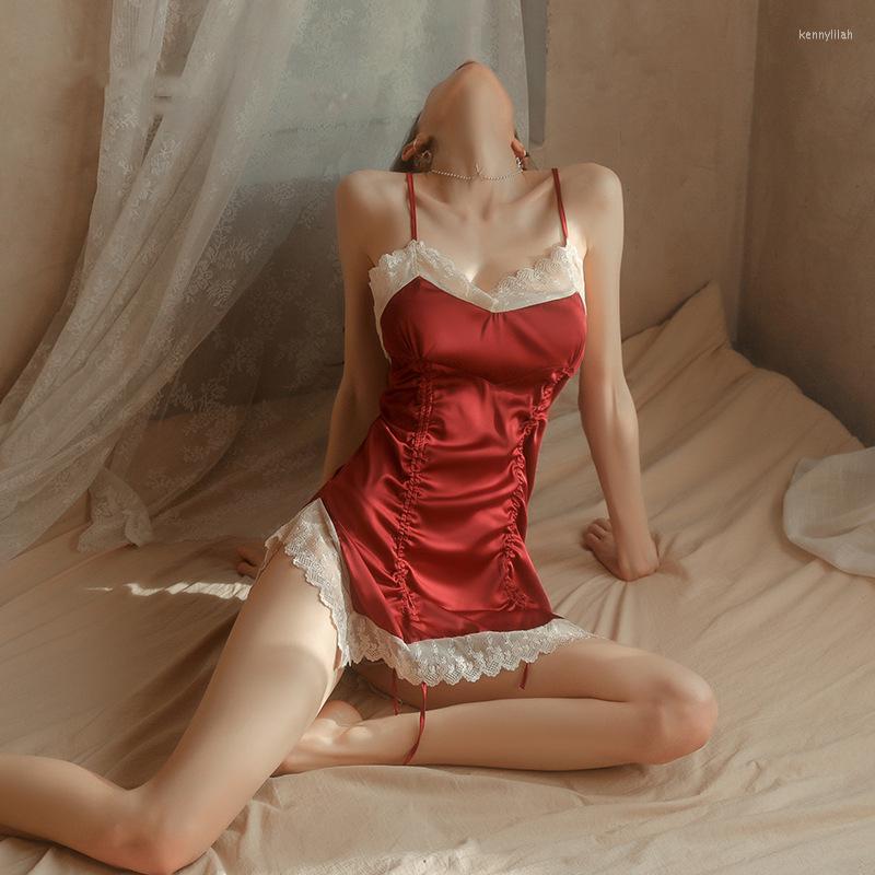 Women's Sleepwear Women's Pajamas Sling Dress Silk Like Homewear Solid Lace Sleepdress Deep V Neck Nightwear Simplicity Skintight Femme, White
Women's Sleepwear Women's Pajamas Sling Dress Silk Like Homewear Solid Lace Sleepdress Deep V Neck Nightwear Simplicity Skintight Femme, White