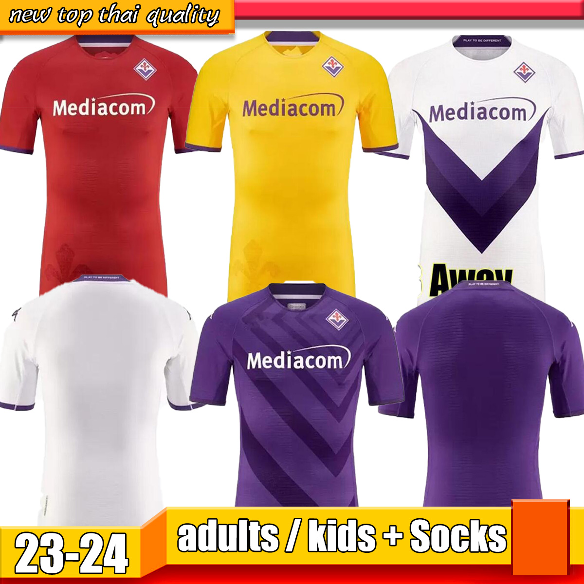 2022 2023 Kouame soccer jerseys Florence Gonzalez Fiorentina J.Ikone Jovic 22 23 A.Cabral Mandragora Barak Biraghi Goalkeeper home football shirt maillots football