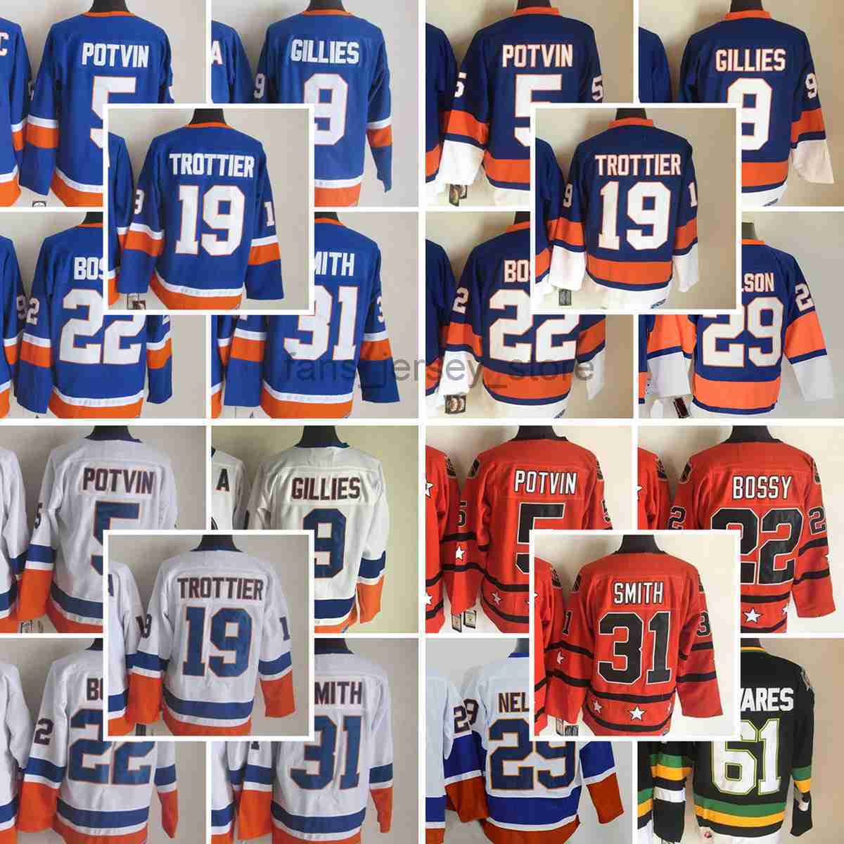 New York''Islanders''New Retro Ice Hockey Jerseys Denis Potvin Clark Gillies Billy Smith Mike Bossy Lelson Steve Thomas Trottier Pat LaFontaine Tavares, Same as picture (with team name)
New York''Islanders''New Retro Ice Hockey Jerseys Denis Potvin Clark Gillies Billy Smith Mike Bossy Lelson Steve Thomas Trottier Pat LaFontaine Tavares, Same as picture (with team name)