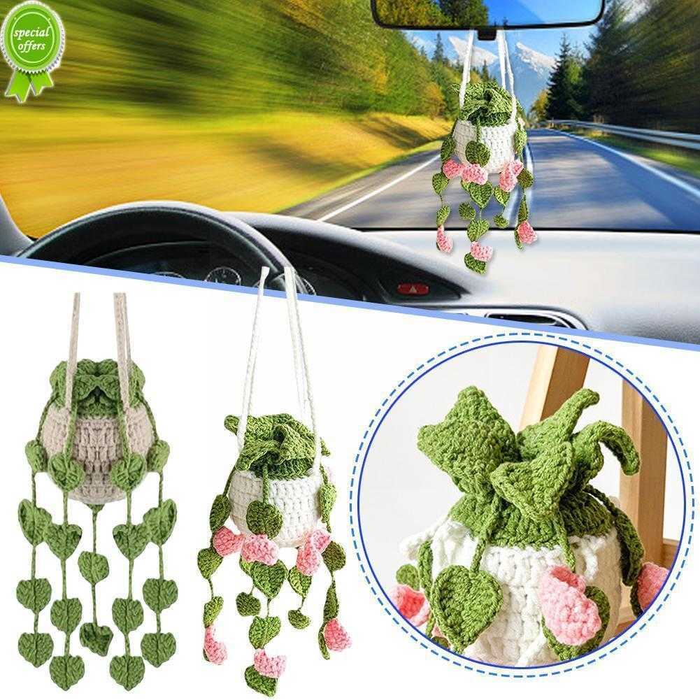 New Car Mounted Rearview Mirror Simulation Green Apple Potted Decoration Car Plant Crochet Hanging Basket Hanging Plant For Car W3D1
New Car Mounted Rearview Mirror Simulation Green Apple Potted Decoration Car Plant Crochet Hanging Basket Hanging Plant For Car W3D1