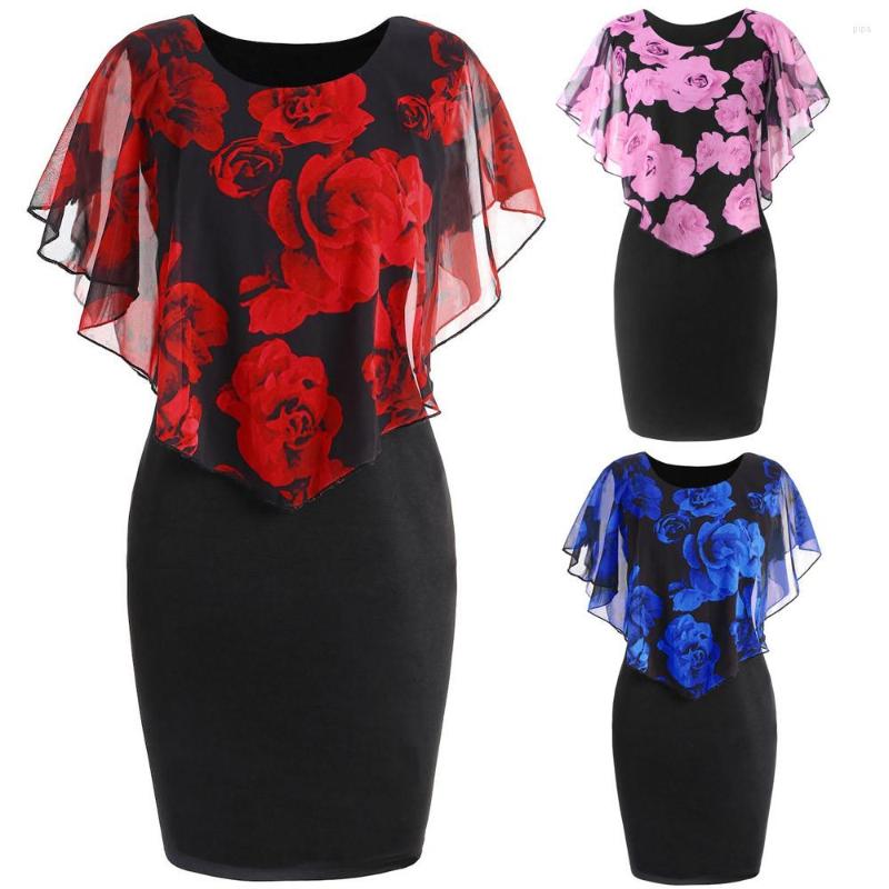 Casual Dresses 2023 Fashion Summer Loose Womens Dress Elegant Office Lady Rose Flower Print Cape Bodycon Knee Length Red
Casual Dresses 2023 Fashion Summer Loose Womens Dress Elegant Office Lady Rose Flower Print Cape Bodycon Knee Length Red