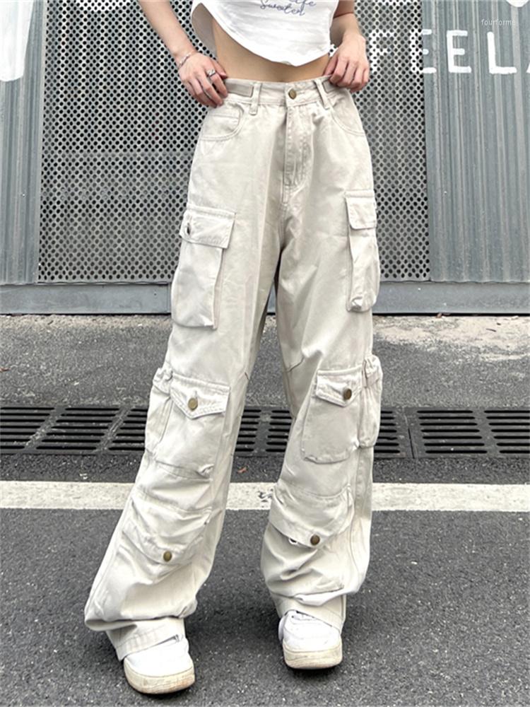 Women's Pants QWEEK Harajuku Retro Beige Cargo Women Y2K Vintage Pockets Wide Leg Trousers Oversized Hip Hop Streetwear Techwear Bottom
Women's Pants QWEEK Harajuku Retro Beige Cargo Women Y2K Vintage Pockets Wide Leg Trousers Oversized Hip Hop Streetwear Techwear Bottom